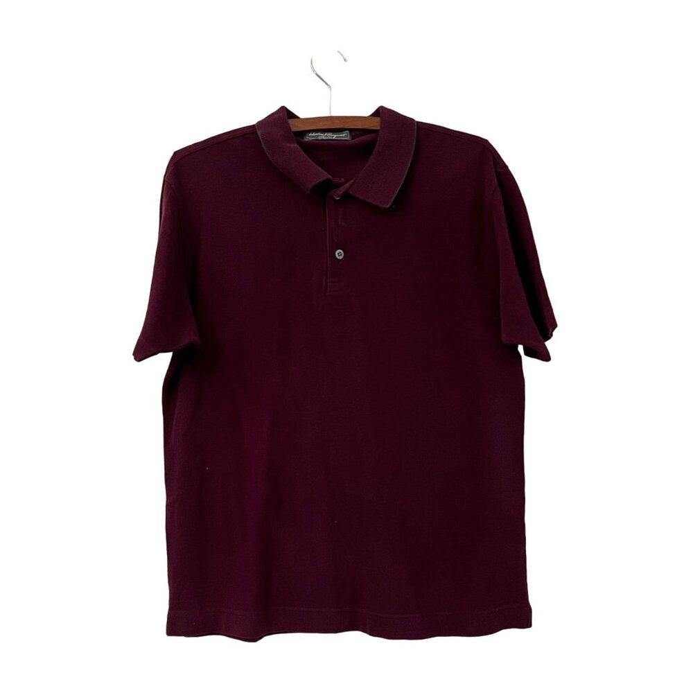 Salvatore Ferragamo Burgundy Polo Shirt